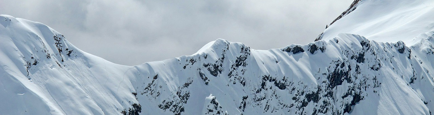 Bergpanorama im Winter